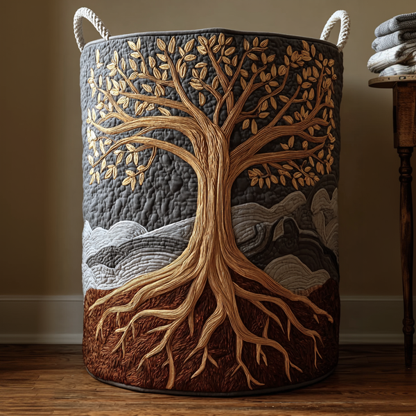 Arbre de la Vie | Panier à Linge Fait Main