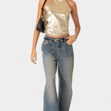 Anna | Top Halter Métallique Karter
