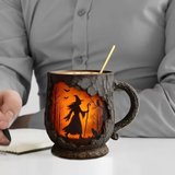 Tasse artistique 3D “Halloween – Sorcière”
