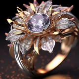 Bague Exotique Violet