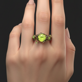 Bague Opale Naturelle Verte
