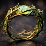 Bague Opale Naturelle Verte