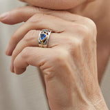 Bague Vintage Bleue