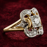 Bague Vintage Goldring avec Zirconia