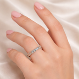 Bague Vintage avec Verres Bleus et Dorés Intégrés