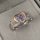 Bague bicolore en or mixte