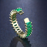 Bague en or et émeraude