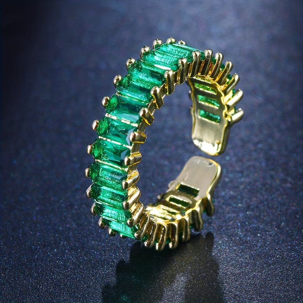 Bague en or et émeraude