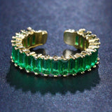Bague en or et émeraude