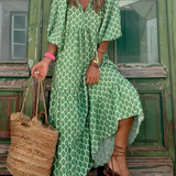 VANESSA | ROBE MAXI LONGUE AVEC IMPRIMÉ