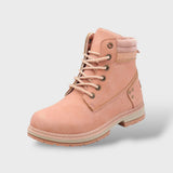 Bottines de Neige Femme avec Semelle Épaisse et Doublure Chaude