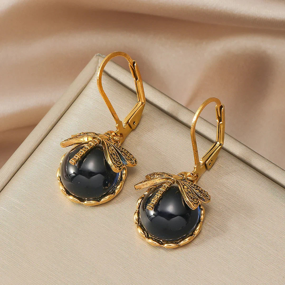 Boucles d'oreilles circulaires en argent antique