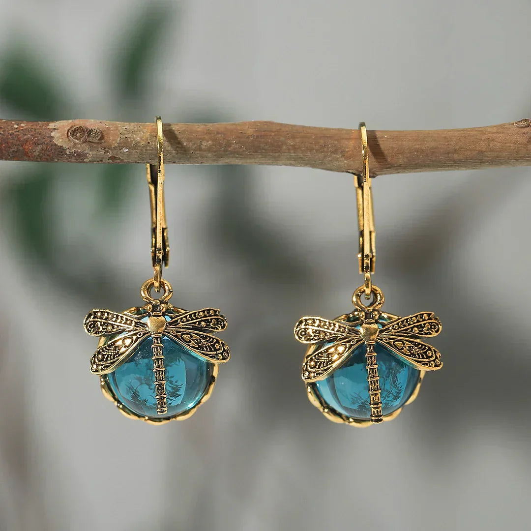 Boucles d'oreilles circulaires en argent antique