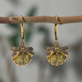 Boucles d'oreilles circulaires en argent antique