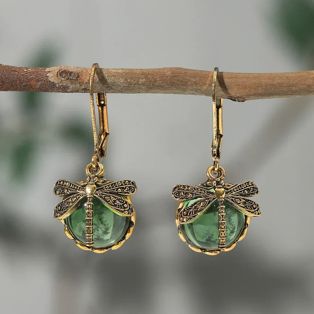 Boucles d'oreilles circulaires en argent antique