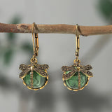 Boucles d'oreilles circulaires en argent antique