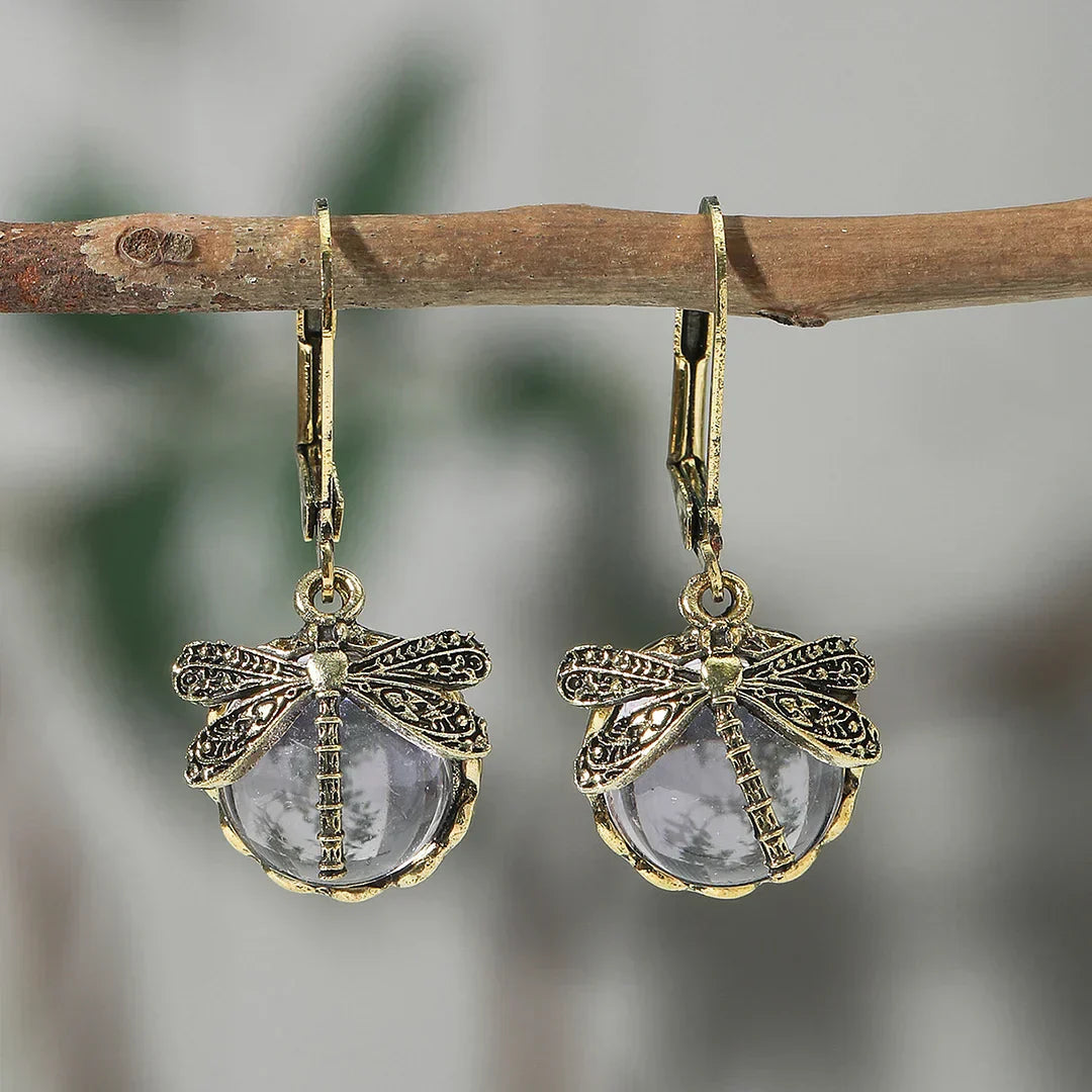 Boucles d'oreilles circulaires en argent antique