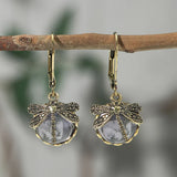 Boucles d'oreilles circulaires en argent antique