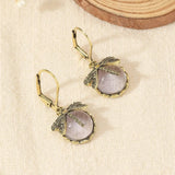 Boucles d'oreilles circulaires en argent antique