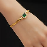 Bracelet Joanna Vert avec Émeraude