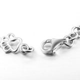 Bracelet avec Pattes de Chien Suspendues et Os en Argent Brut, Édition Limitée