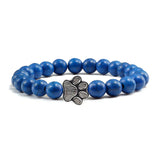 Bracelet avec perles en forme de pattes – Design en pierre naturelle