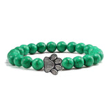 Bracelet avec perles en forme de pattes – Design en pierre naturelle