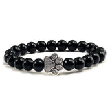 Bracelet avec perles en forme de pattes – Design en pierre naturelle