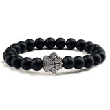 Bracelet avec perles en forme de pattes – Design en pierre naturelle