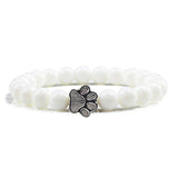 Bracelet avec perles en forme de pattes – Design en pierre naturelle