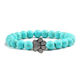 Bracelet avec perles en forme de pattes – Design en pierre naturelle
