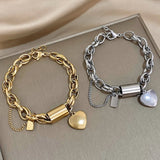 Bracelet épais en or