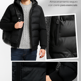 Veste Thermique avec Capuche | Matelassée et Coupe-Vent