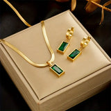 Collection complète de bijoux Lina Esmeralda