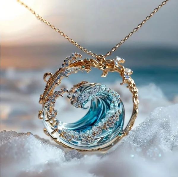 Collier Océan en Or et Argent