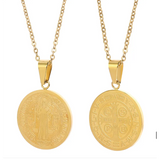 Collier avec Pendentif Ronde en Forme de O