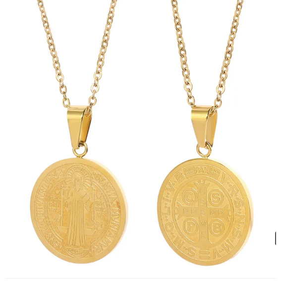 Collier avec Pendentif Ronde en Forme de O