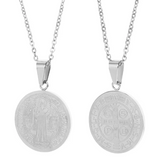 Collier avec Pendentif Ronde en Forme de O