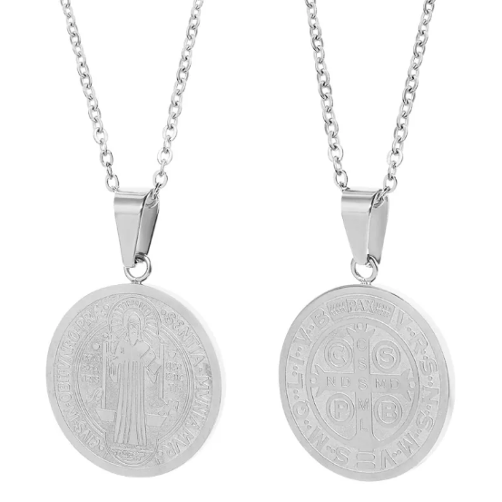 Collier avec Pendentif Ronde en Forme de O