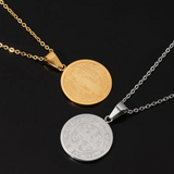 Collier avec Pendentif Ronde en Forme de O