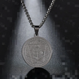 Collier avec médaille Triton Ange Six Étoiles