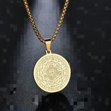 Collier avec médaille Triton Ange Six Étoiles