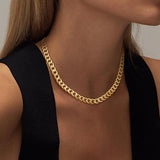 Collier de Lien Cubain Épais | Or