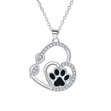 Collier de patte d'amour infini - Connectés pour toujours