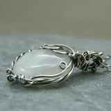 Collier en Lune - Pendentif en Fil