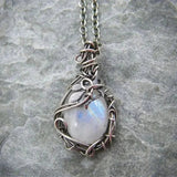 Collier en Lune - Pendentif en Fil