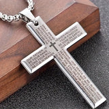 Collier unisexe moderne avec croix suspendue