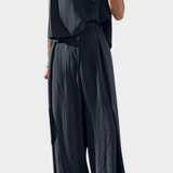 Ensemble Lauren en Deux Pièces à Jambes Larges