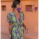 Vela - Robe midi femme à imprimé torsadé