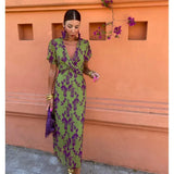 Vela - Robe midi femme à imprimé torsadé